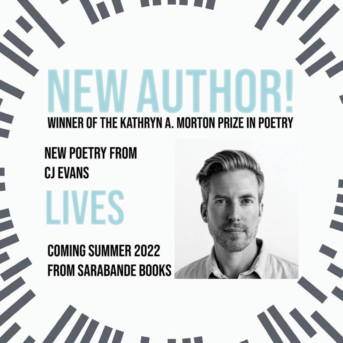 CJ Evans Wins Kathryn A Morton Prize from Sarabande Books